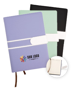 CADERNO DE COURO FOSCO COM ALÇA