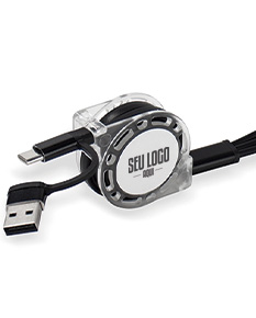 CABO USB RETRÁTIL 3 EM 1