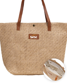 BOLSA PALHA TRANÇADA