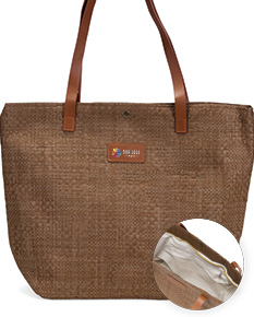 BOLSA PALHA TRANÇADA