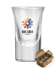 KIT COPO VIDRO 30ML 6 PEÇAS