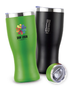 Copo térmico de 480ml, ideal para manter bebidas quentes ou geladas. Possui design transparente, pote de lager, bar, fresco, festivo, dourado, restaurante, barulhento, café, bebida refrescante, bolhas, almofada, brilhante e limpo.