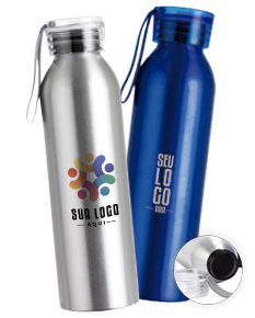 GARRAFA DE ALUMÍNIO C ALÇA 640ML