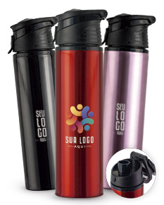 GARRAFA DE ALUMÍNIO COM ALÇA 650ML