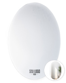 ESPELHO ADESIVO ACRÍLICO OVAL