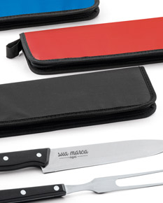 KIT CHURRASCO COM 2 PEÇAS EM NYLON