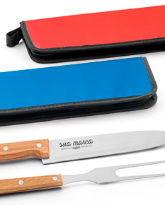 KIT CHURRASCO EM AÇO INOX