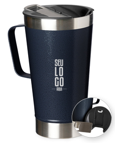 CANECA TÉRMICA INOX COM ABRIDOR 500ML