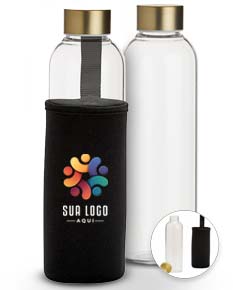 GARRAFA VIDRO 650ML C/ CAPA NEOPRENE