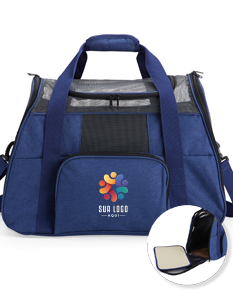 Bolsa para transporte de pets em nylon marrom - Perfeita para transportar seu pet com conforto e segurança em viagens e passeios. Moderna, elegante e prática. Compre já!