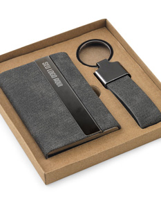 KIT PORTA CARTÕES E CHAVEIRO