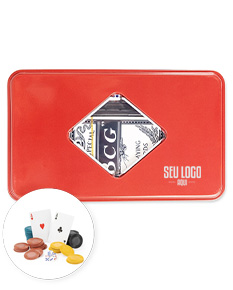 KIT POKER COM 100 FICHAS