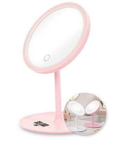 ESPELHO DE MESA PLÁSTICO COM LED